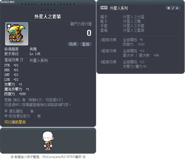 外星人之套装 Tooltip