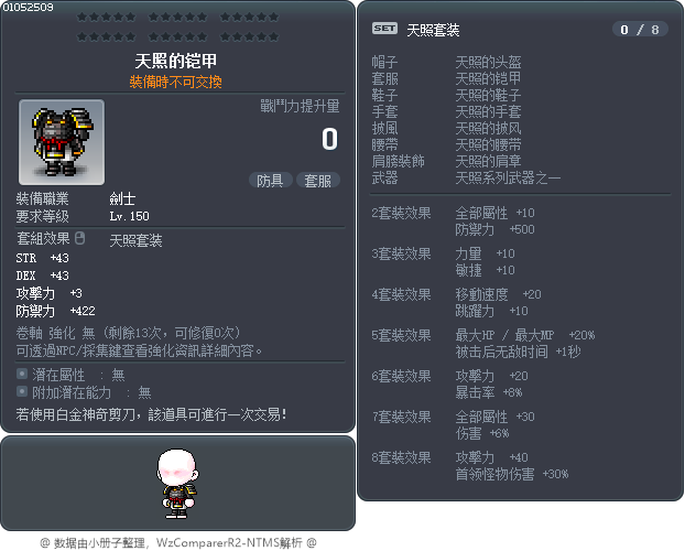 天照的铠甲 Tooltip