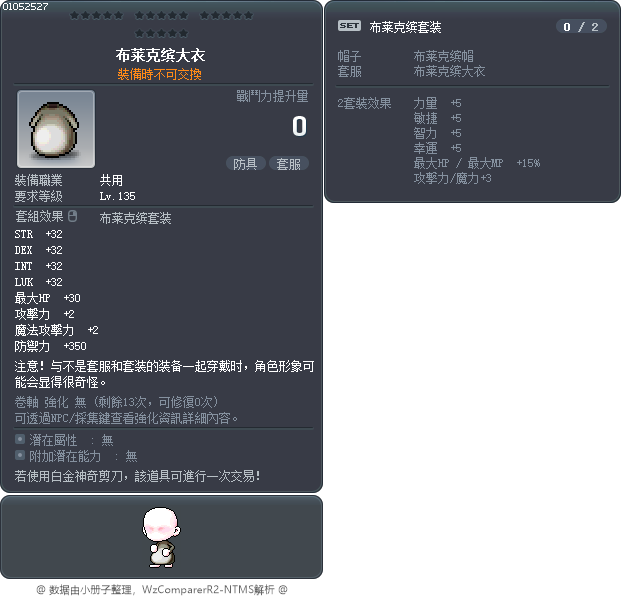 布莱克缤大衣 Tooltip