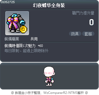 幻夜蝶华全身装 Tooltip