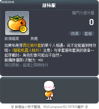甜柿服 Tooltip