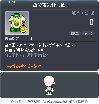 微笑玉米背带裤 Tooltip