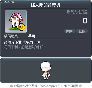 桃太郎的背带裤 Tooltip