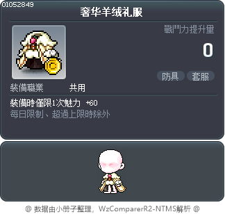 奢华羊绒礼服 Tooltip