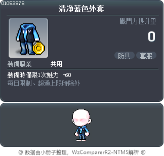 清净蓝色外套 Tooltip