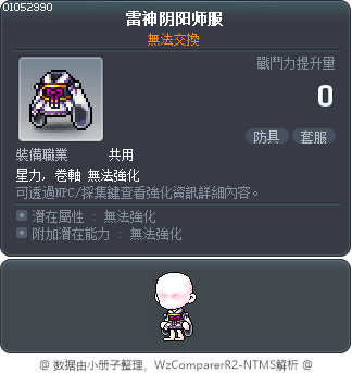 雷神阴阳师服 Tooltip