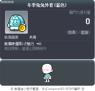 冬季兔兔外套(蓝色) Tooltip