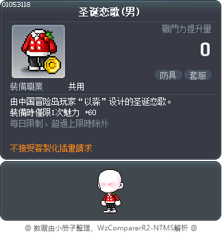 圣诞恋歌(男) Tooltip