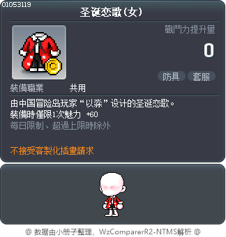 圣诞恋歌(女) Tooltip