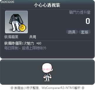 小心心透视装 Tooltip