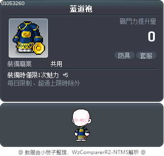 蓝道袍 Tooltip
