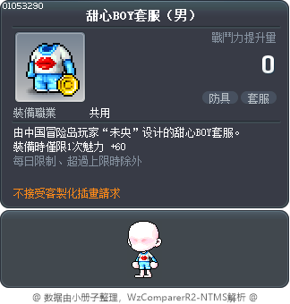 甜心BOY套服（男） Tooltip