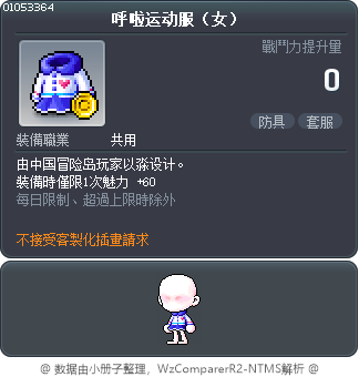 呼啦运动服（女） Tooltip