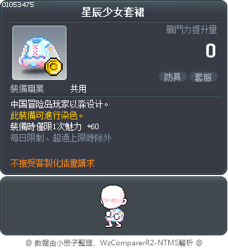 星辰少女套裙 Tooltip