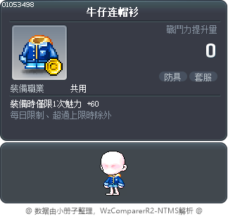 牛仔连帽衫 Tooltip