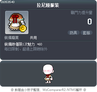 拉尼娅服装 Tooltip