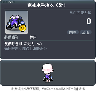 宽袖水手浴衣（紫） Tooltip