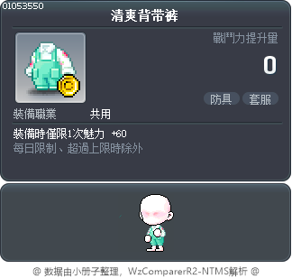 清爽背带裤 Tooltip