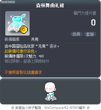 森林舞曲礼裙 Tooltip