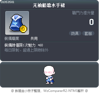 无袖船歌水手裙 Tooltip