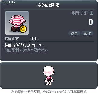 泡泡战队服 Tooltip