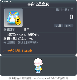 宇宙之星套服 Tooltip