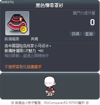 黑色绑带罩衫 Tooltip
