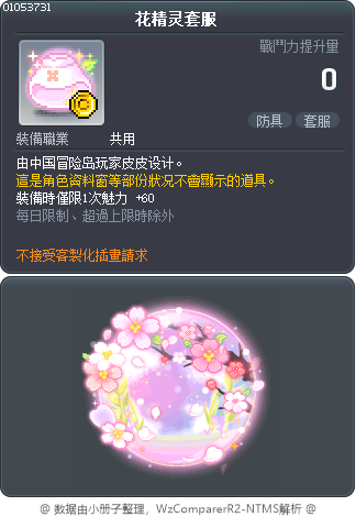 花精灵套服 Tooltip