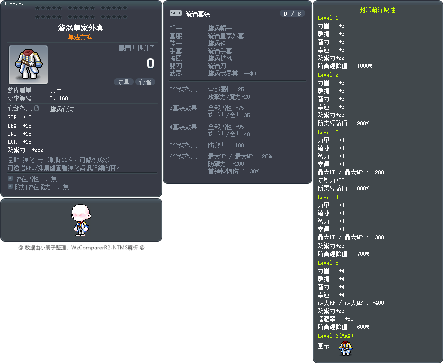 漩涡皇家外套 Tooltip