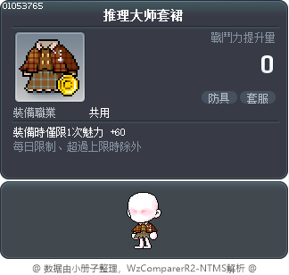 推理大师套裙 Tooltip