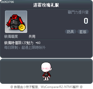 迷雾玫瑰礼服 Tooltip