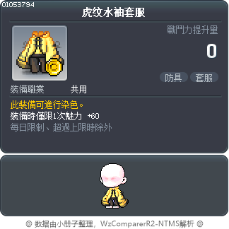 虎纹水袖套服 Tooltip