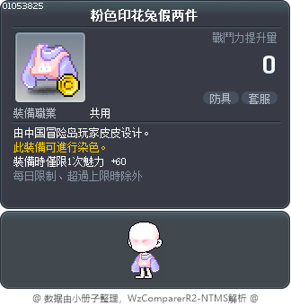 粉色印花兔假两件 Tooltip