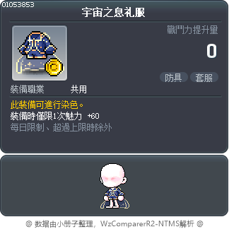 宇宙之息礼服 Tooltip