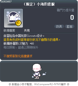 （限定）小海豹套服 Tooltip