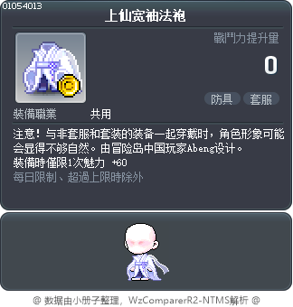 上仙宽袖法袍 Tooltip