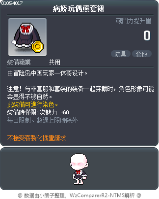 病娇玩偶熊套裙 Tooltip