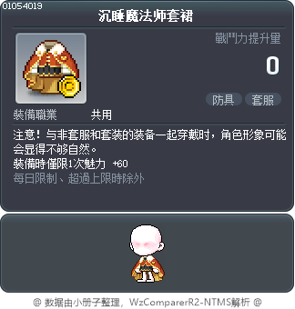 沉睡魔法师套裙 Tooltip