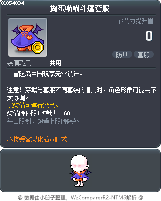 捣蛋喵喵斗篷套服 Tooltip