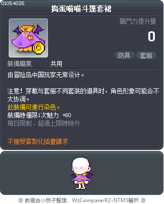 捣蛋喵喵斗篷套裙 Tooltip