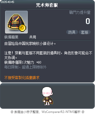 咒术师套服 Tooltip