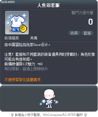 人鱼泪套服 Tooltip