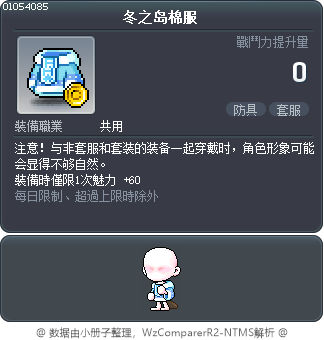 冬之岛棉服 Tooltip
