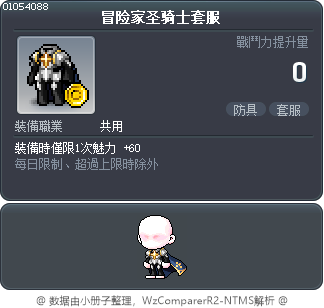 冒险家圣骑士套服 Tooltip