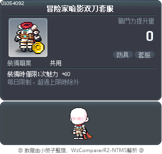冒险家暗影双刀套服 Tooltip