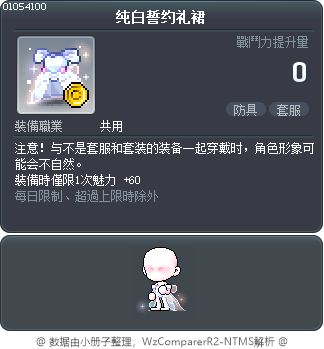 纯白誓约礼裙 Tooltip