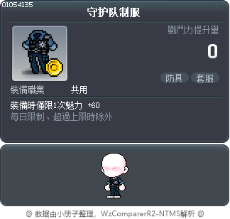 守护队制服 Tooltip