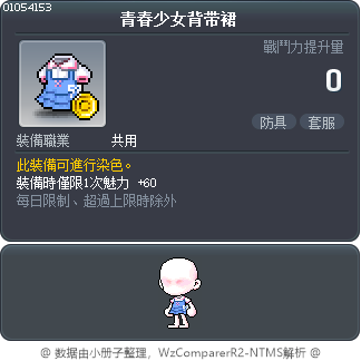青春少女背带裙 Tooltip