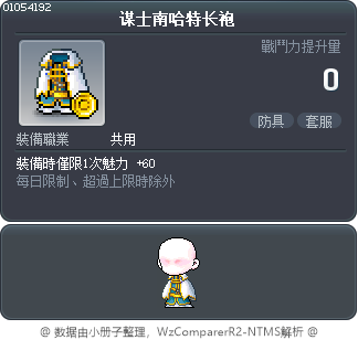 谋士南哈特长袍 Tooltip
