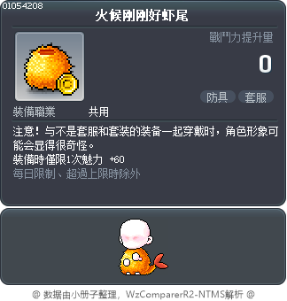 火候刚刚好虾尾 Tooltip